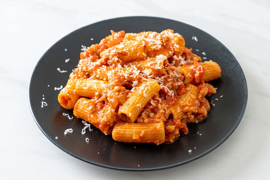 Rigatoni-Gerichte