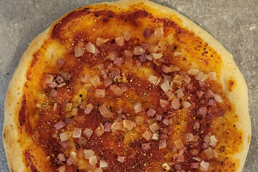10) Pizzabrot mit Speck